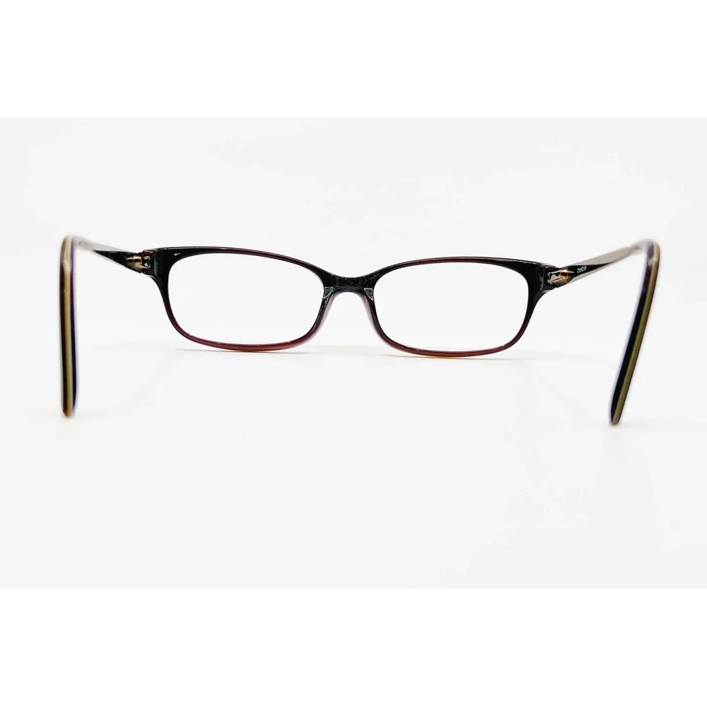 Bebe Eyeglasses Womens Brown Pink Studded Designer Frames 51-16-135